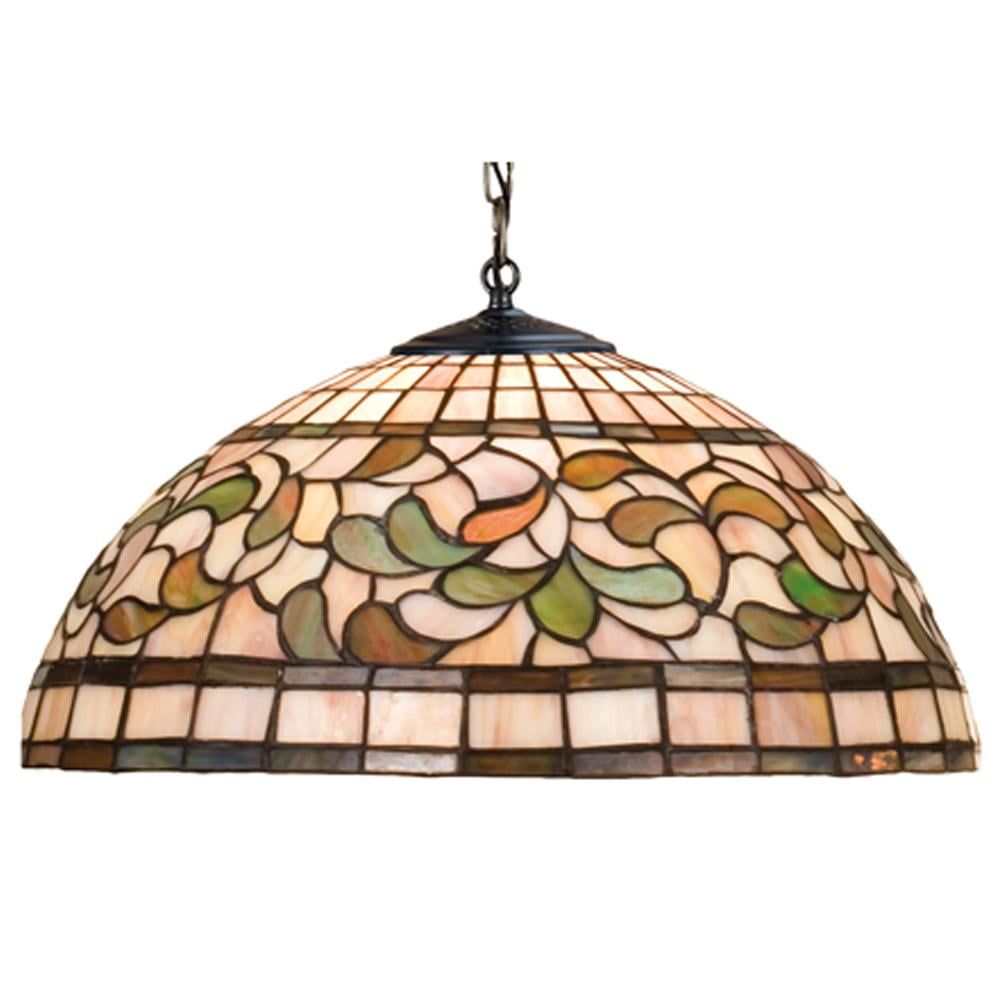 Tiffany Style Multicolor Glass 20" Pendant Light