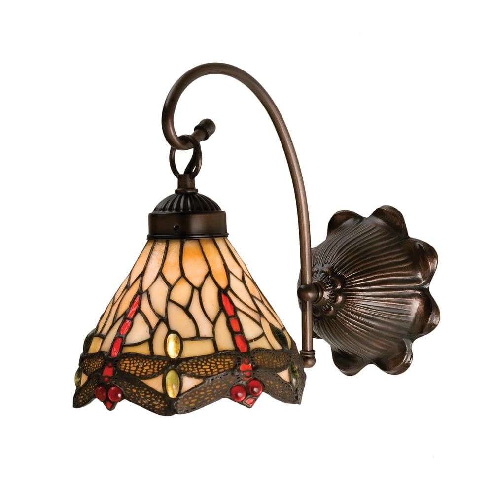 Bronze and Black 1-Light Wall Sconce