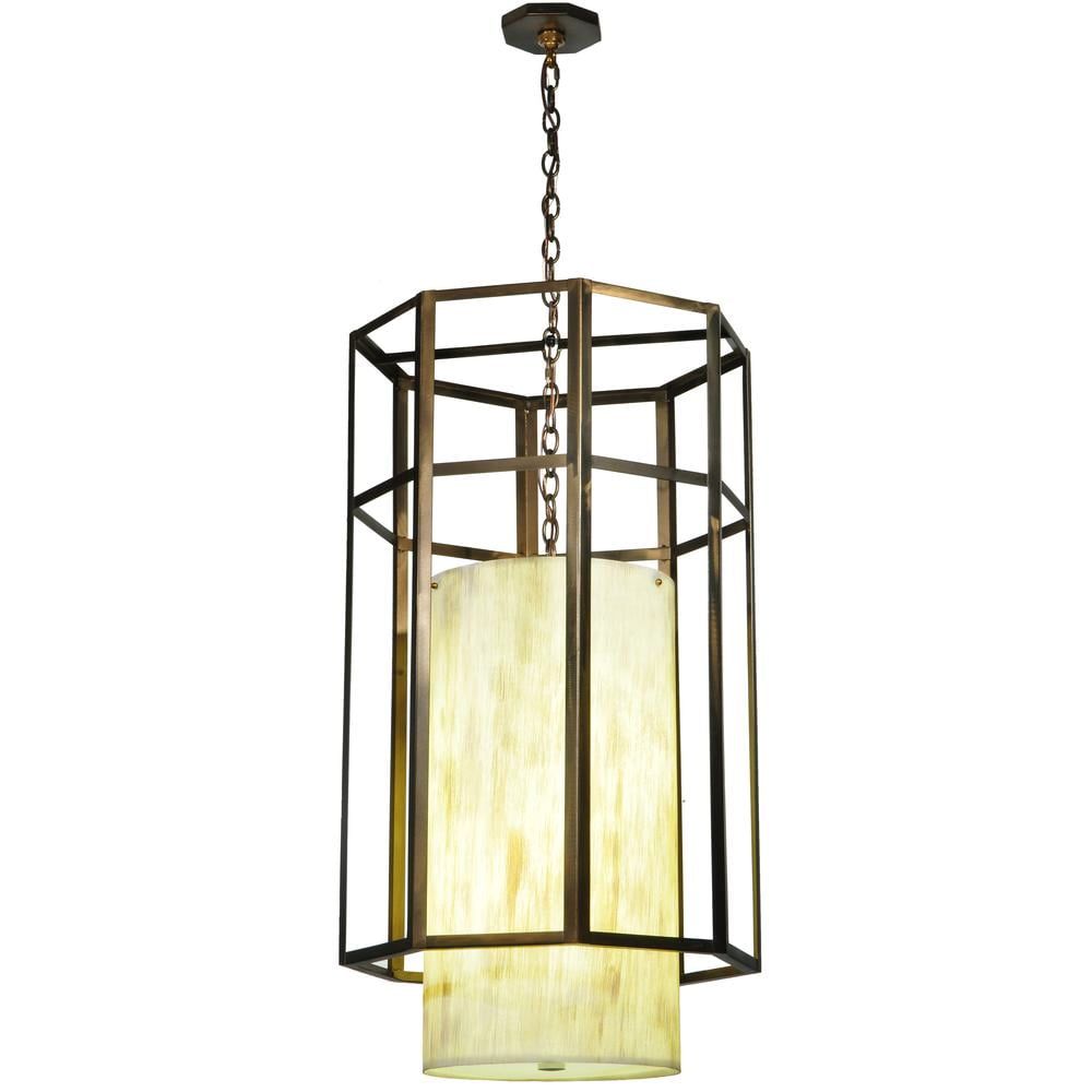 Meyer Lantern Multicolor Handcrafted Glass Shade