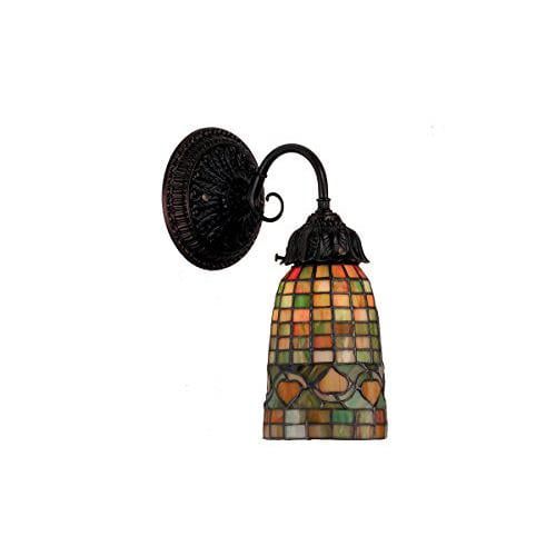 Victorian Lodge Bronze 1-Light Wall Sconce with Natural Variations