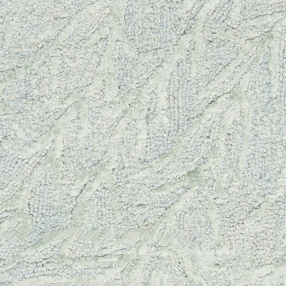 Elysian Light Blue Abstract Hand-Tufted Wool & Silk Rug 4' x 6'