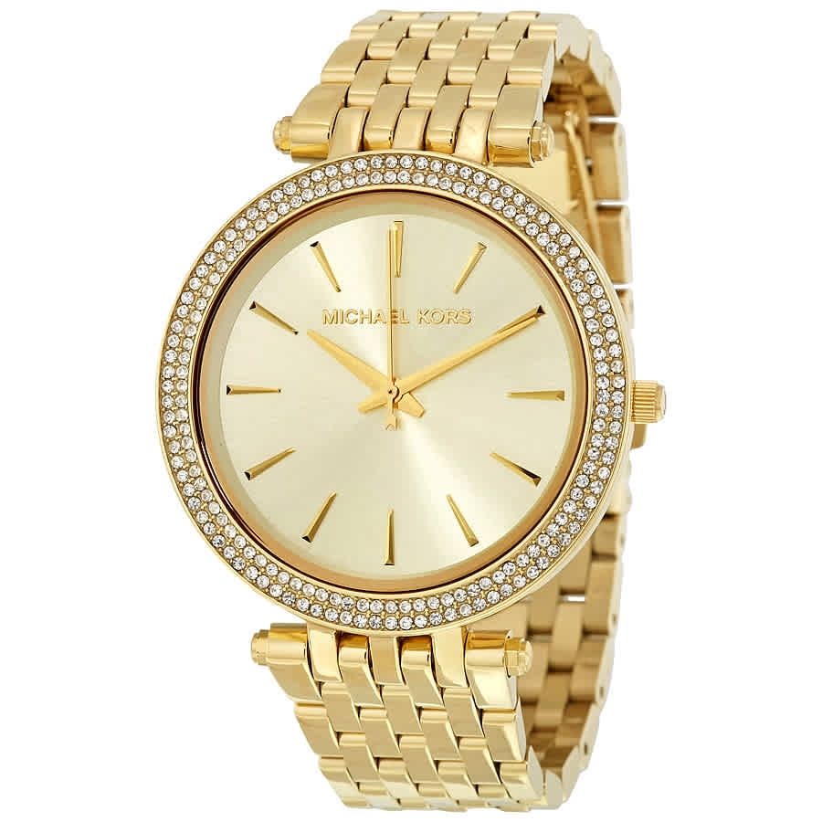 Gold-Tone Stainless Steel Analog Quartz Women's Watch