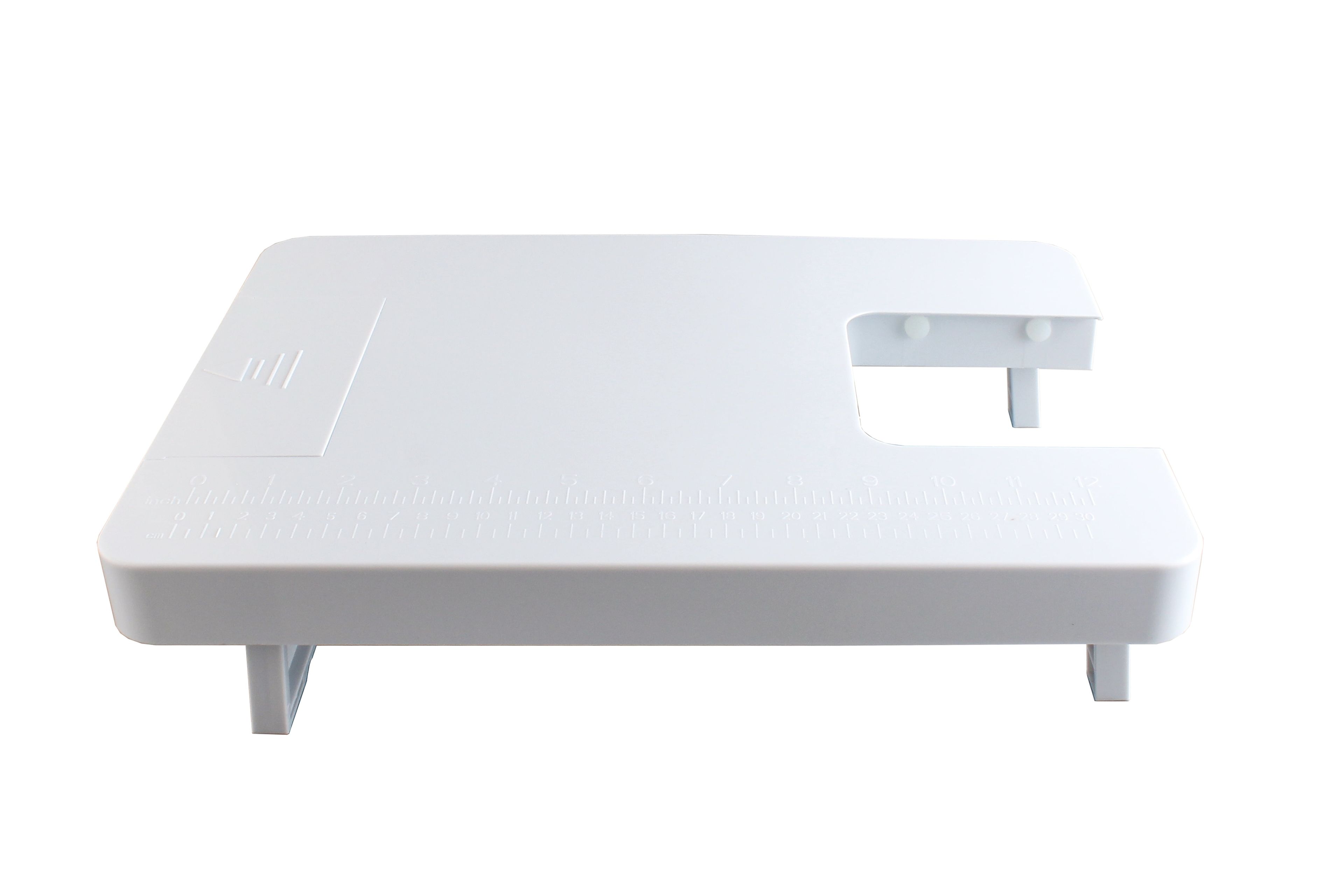 White Rectangular Plastic Extension Table for Sewing Machines