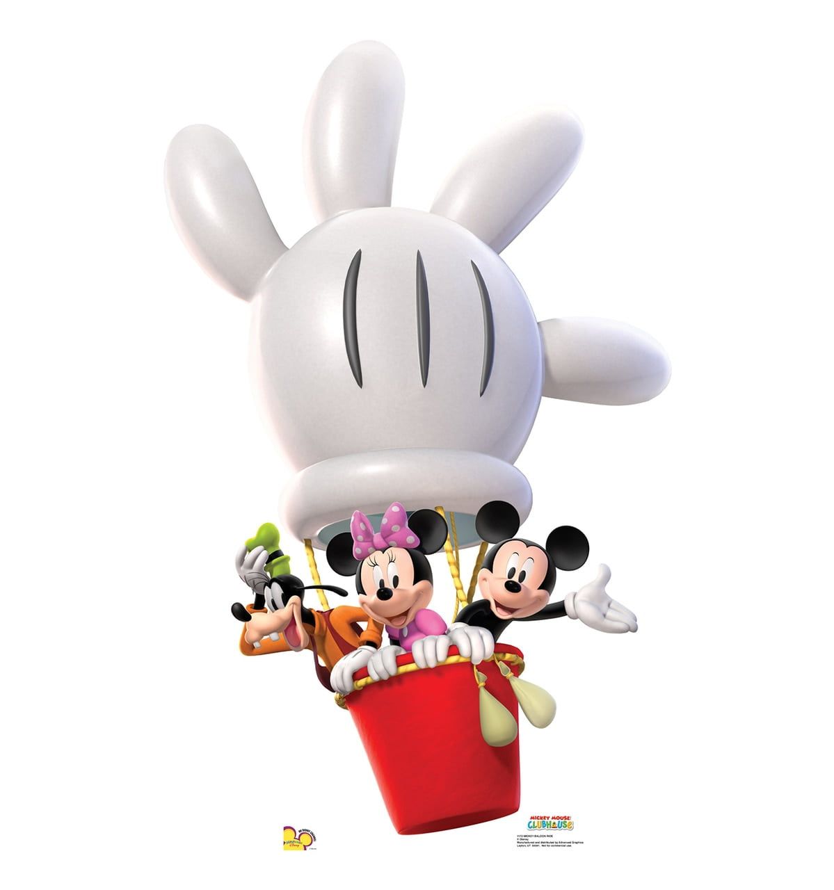 Disney Mickey and Friends Balloon Ride Cardboard Standup