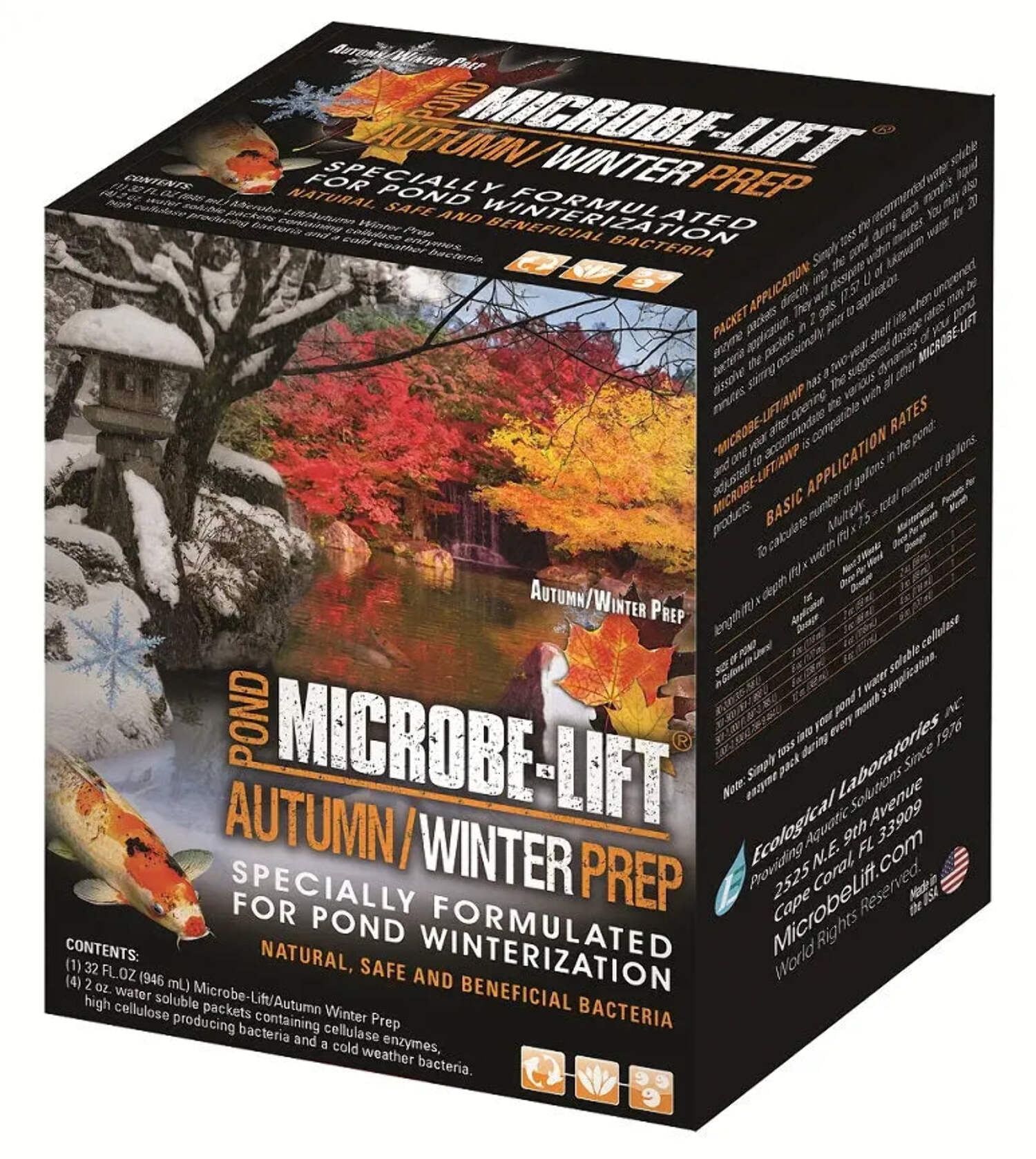 Microbe-Lift Autumn Winter Prep Pond Treatment 1 Quart