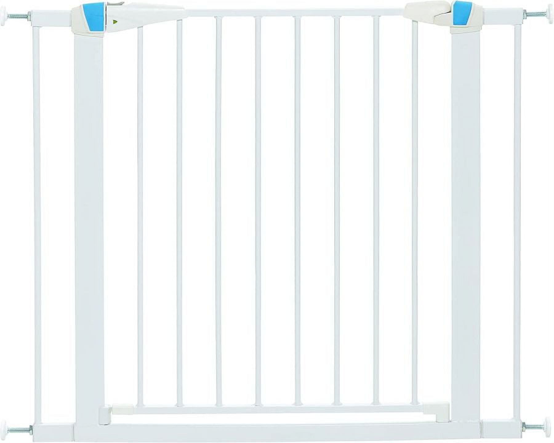 Glow in the Dark White Steel Swinging Pet Gate