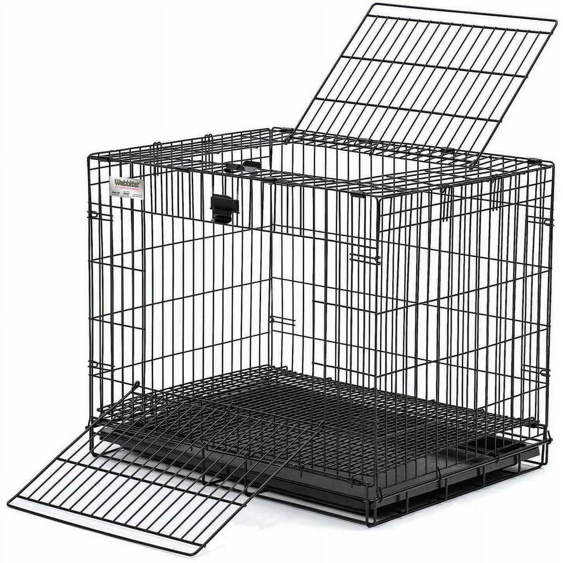 Midwest 25" Black Wire Rabbit Cage with Slide-Out Pan