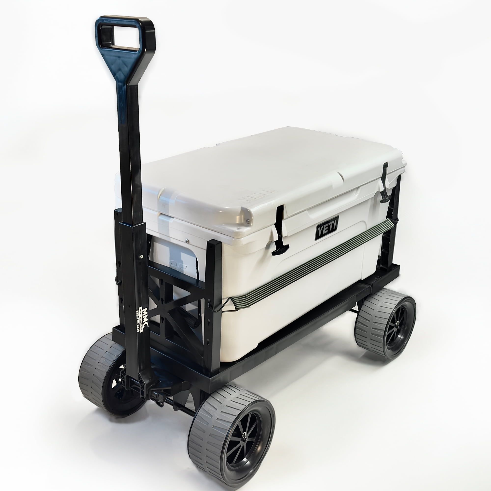 Heavy-Duty Black Polypropylene Outdoor Utility Wagon