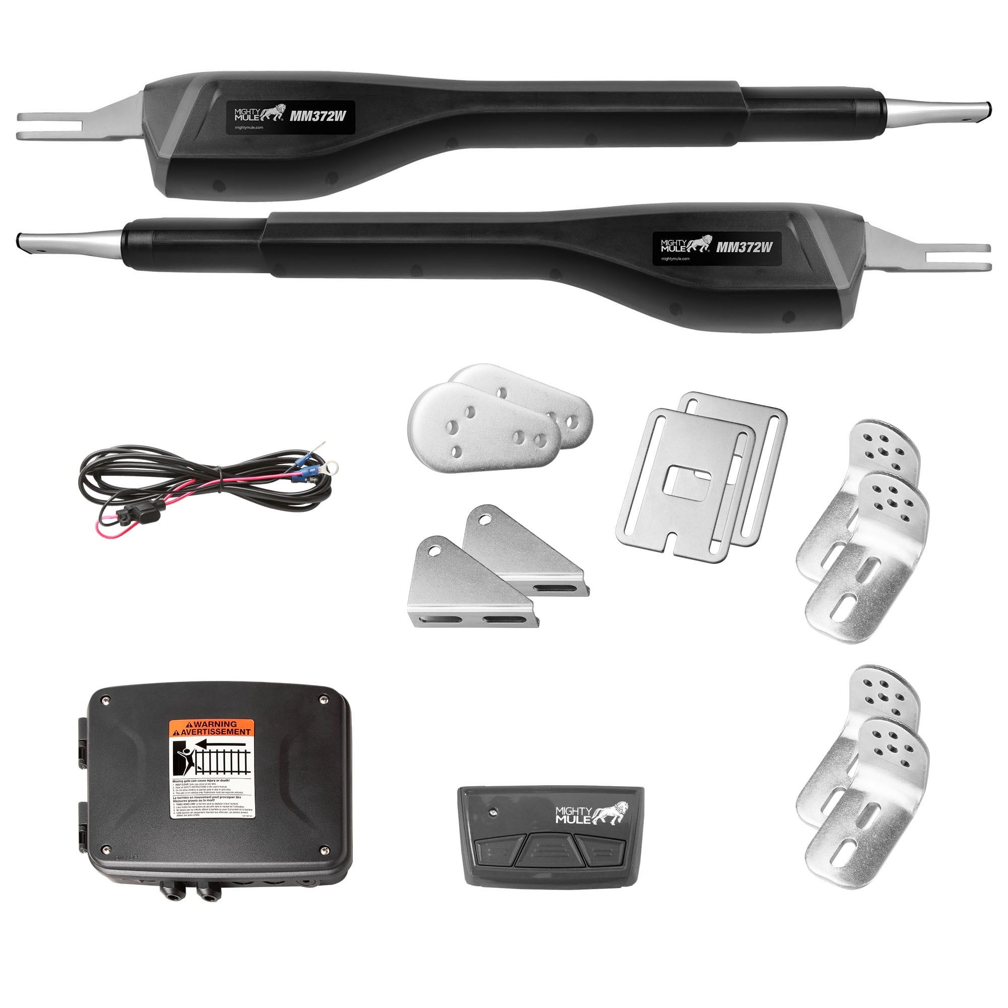 Mighty Mule Black Dual Automatic Gate Opener Kit