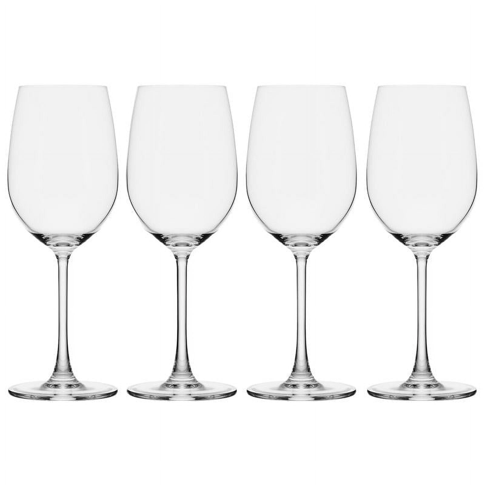 Mikasa Parker 14 oz Clear Lead-Free Crystal Wine Glass Set