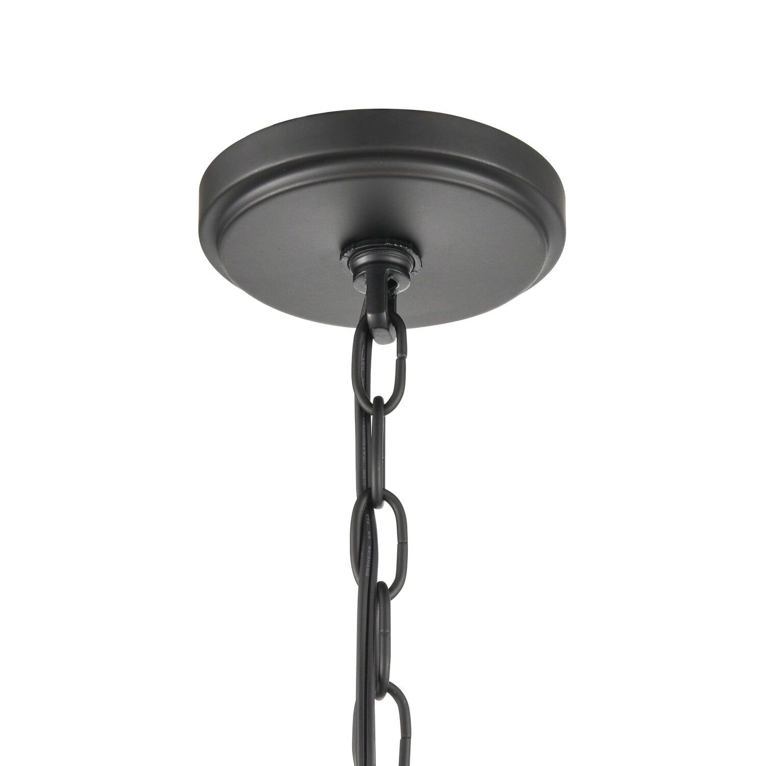 Matte Black Glass Bowl Pendant Light - Modern 26.5" Elegance