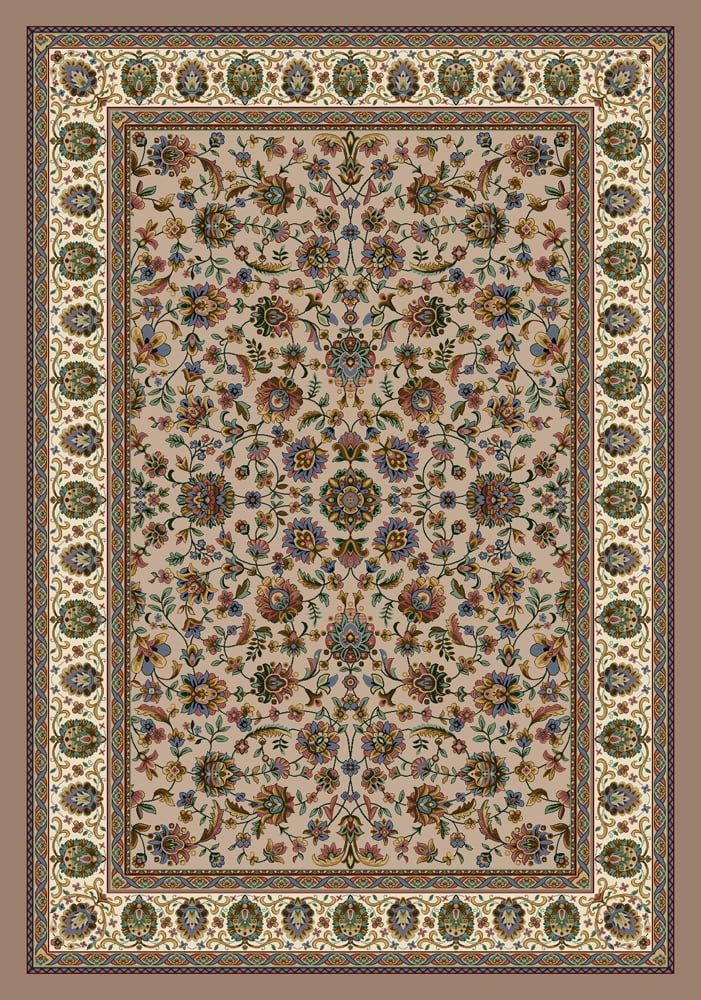 Persian Palace Sandstone Rectangular Nylon Area Rug