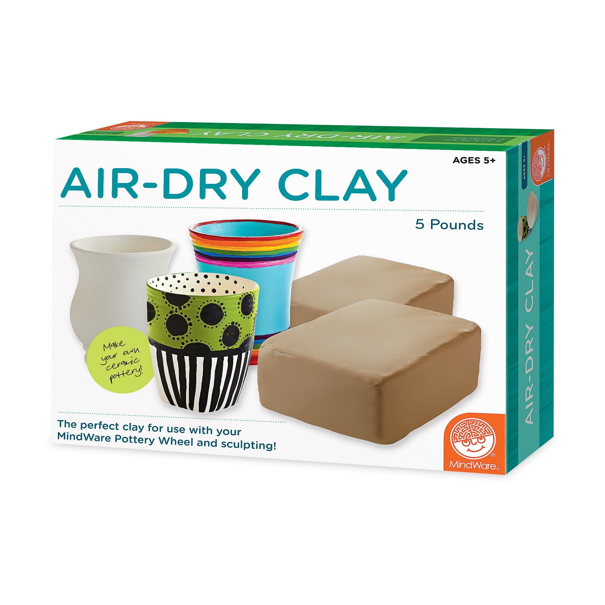 5 Pound Air-Dry Ceramic Clay Refill for Kids