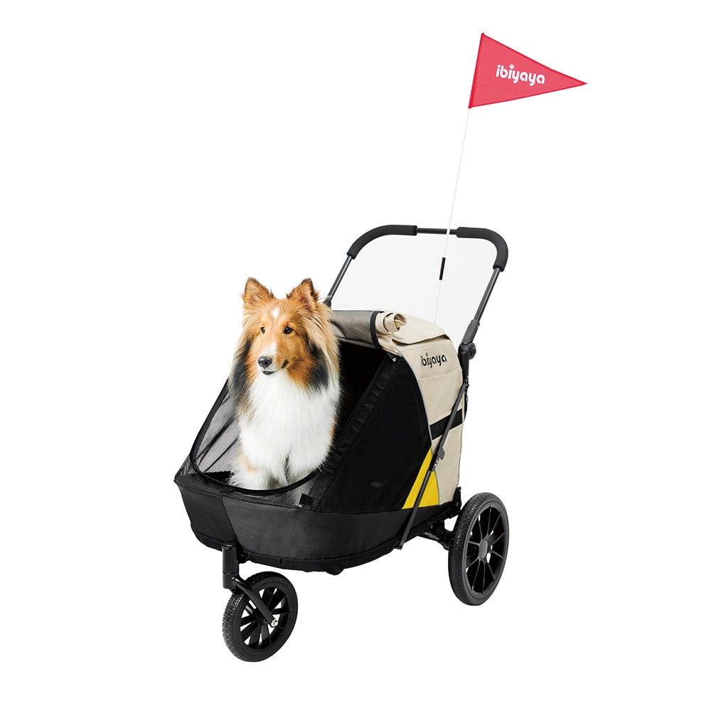 Minika 3-in-1 Tan Foldable Pet Stroller and Trailer