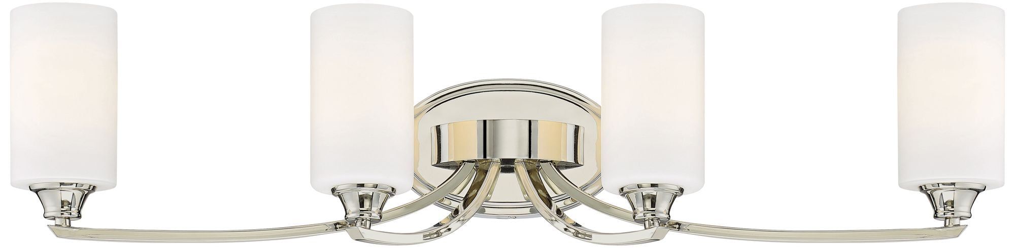 Polished Nickel 4-Light Cylinder Vanity Fixture