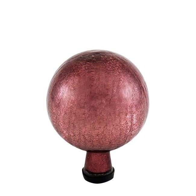 Plum Crackle Glass 6" Gazing Globe