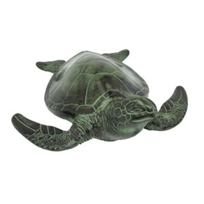 Green Patina Aluminum Sea Turtle Garden Statue