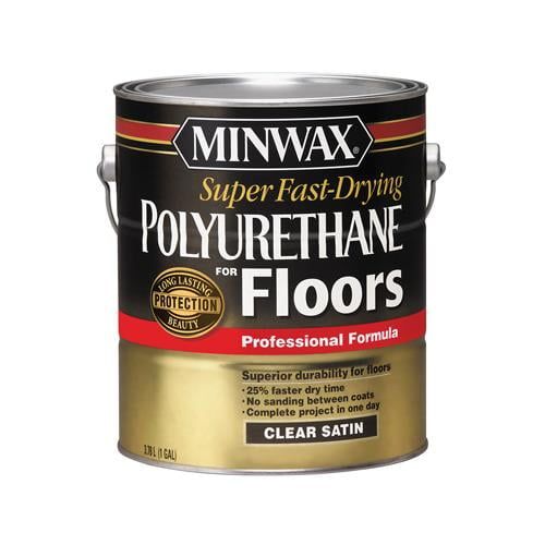 1-Gallon Clear Satin Fast-Drying Polyurethane for Hardwood Floors