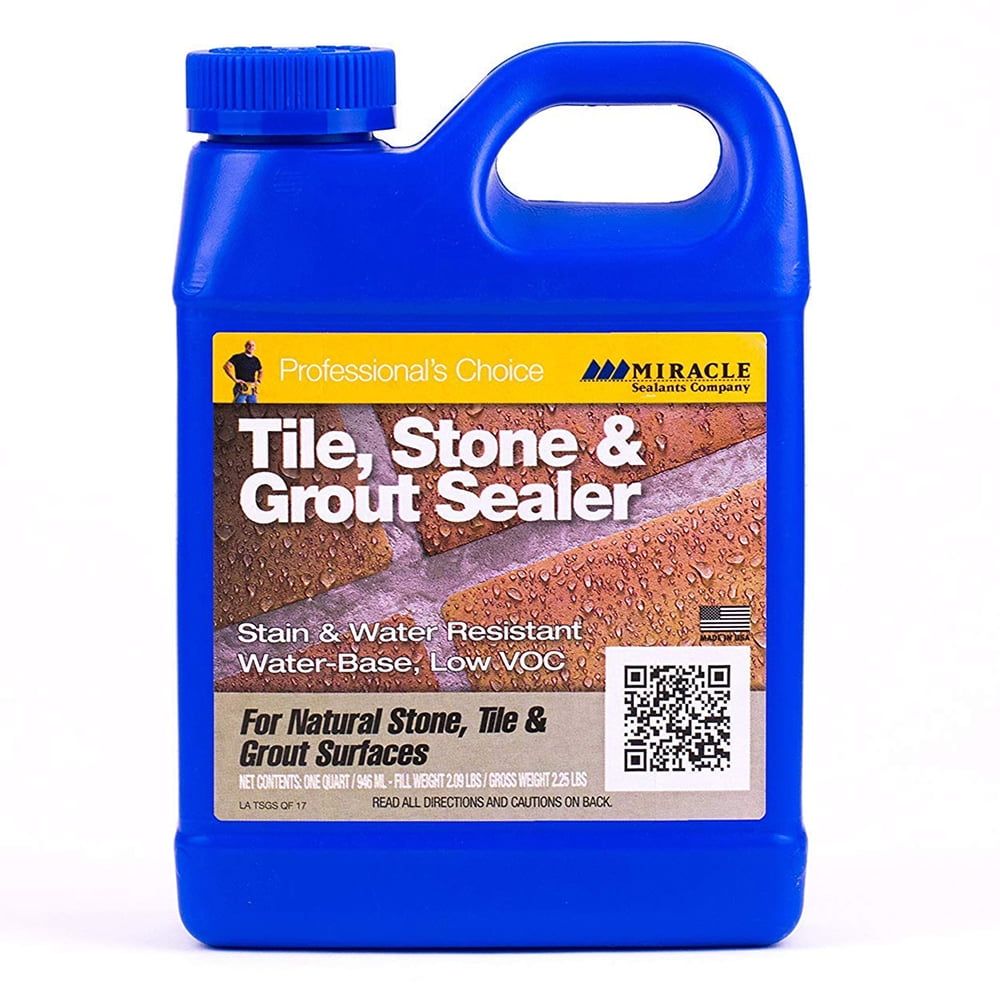 Quart Clear Concrete Tile, Stone & Grout Sealer