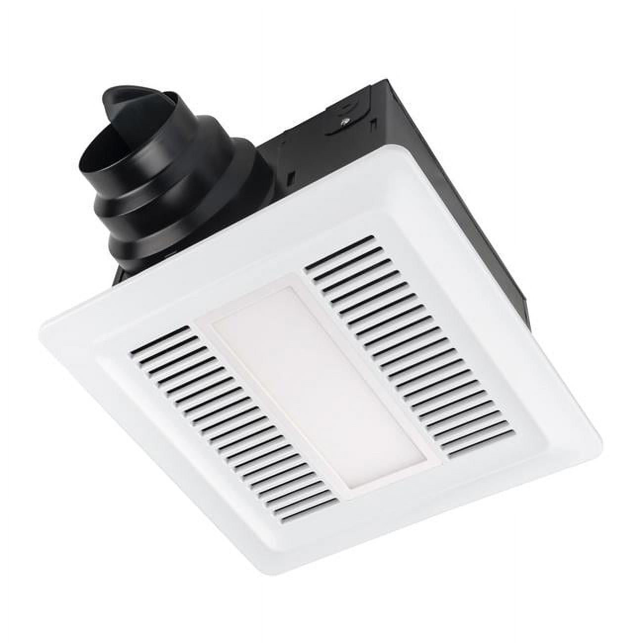 White Energy Star Ceiling Mount LED Exhaust Fan