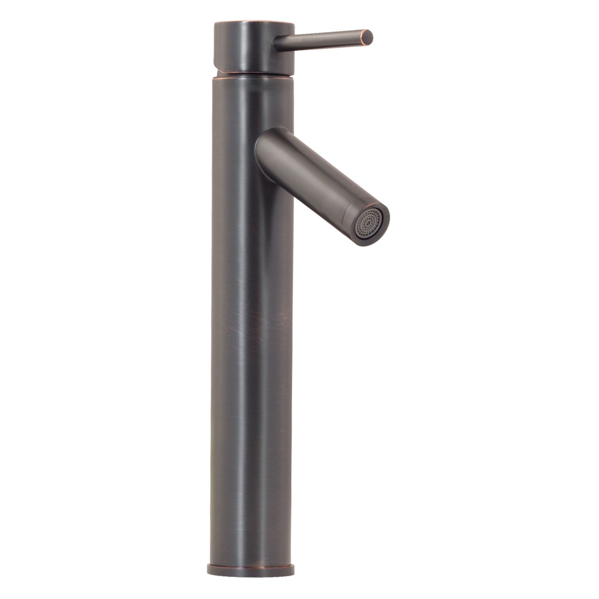 Oil Rubbed Bronze Single Hole Vessel Bathroom Faucet