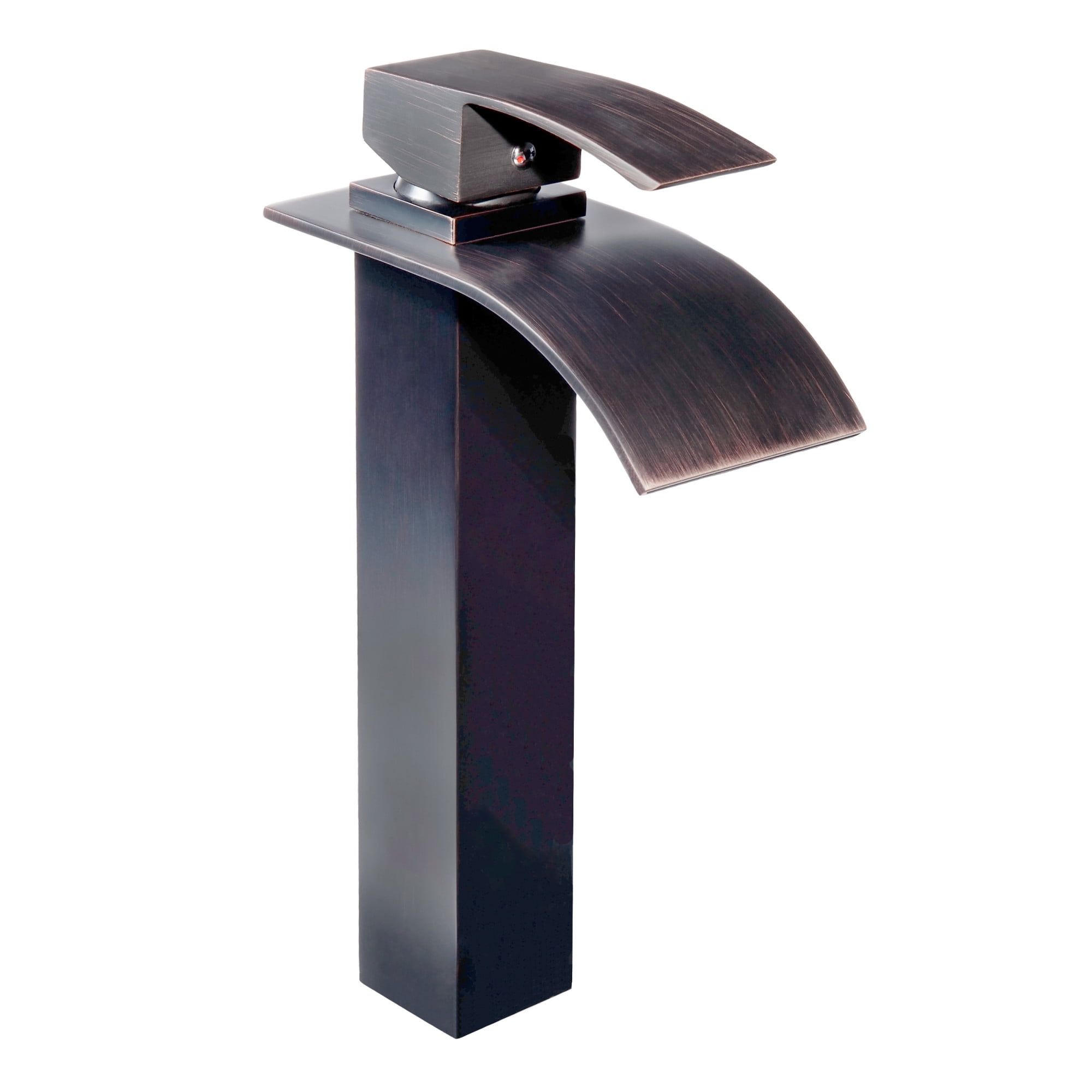 Oil Rubbed Bronze Single Hole Waterfall Bathroom Faucet