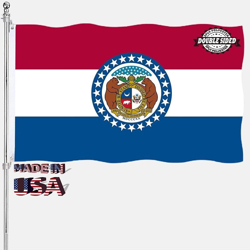 Missouri State Flag 3x5 Double Sided Polyester with Brass Grommets