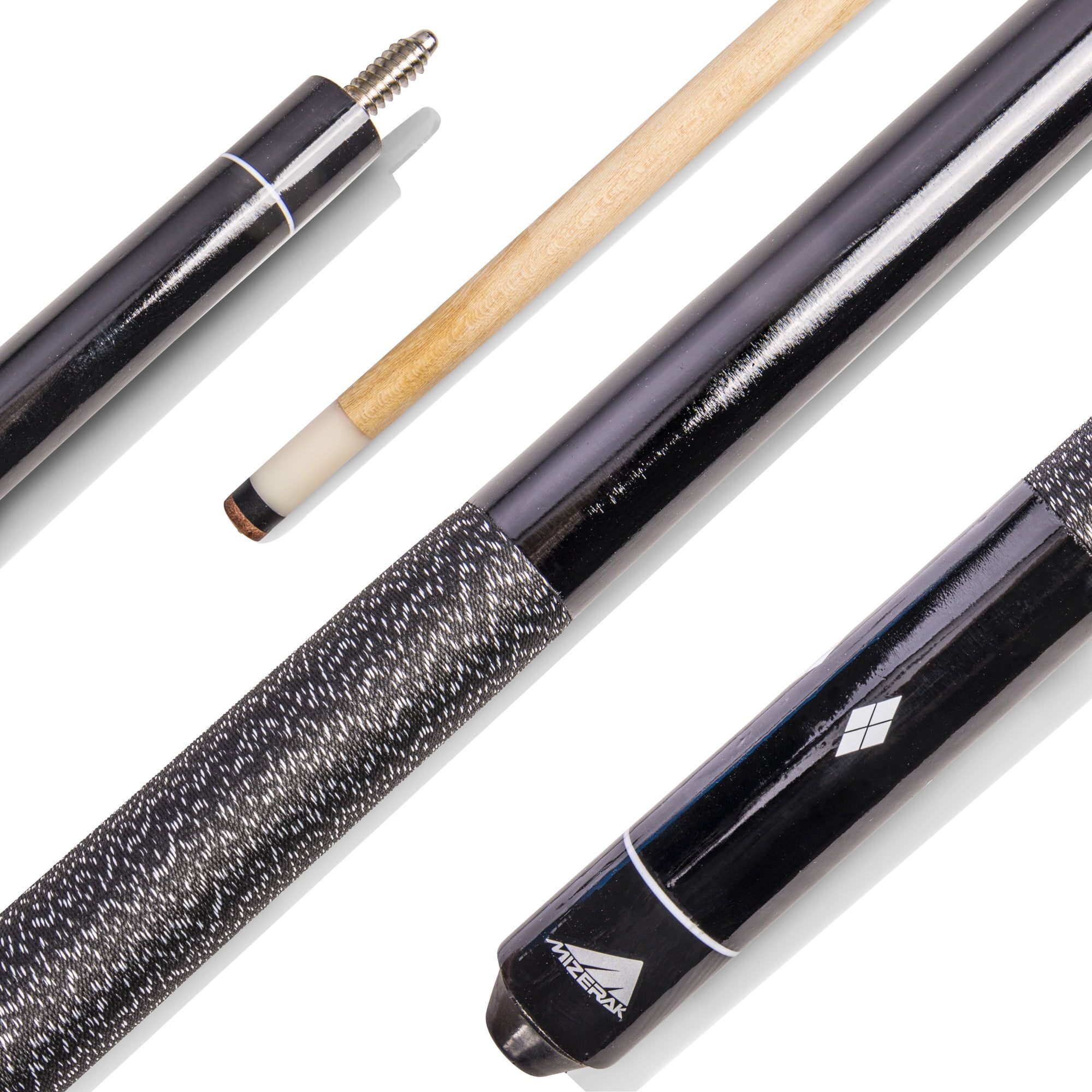 Mizerak Two-Piece 57" Black and Natural Hardwood Billiard Cue