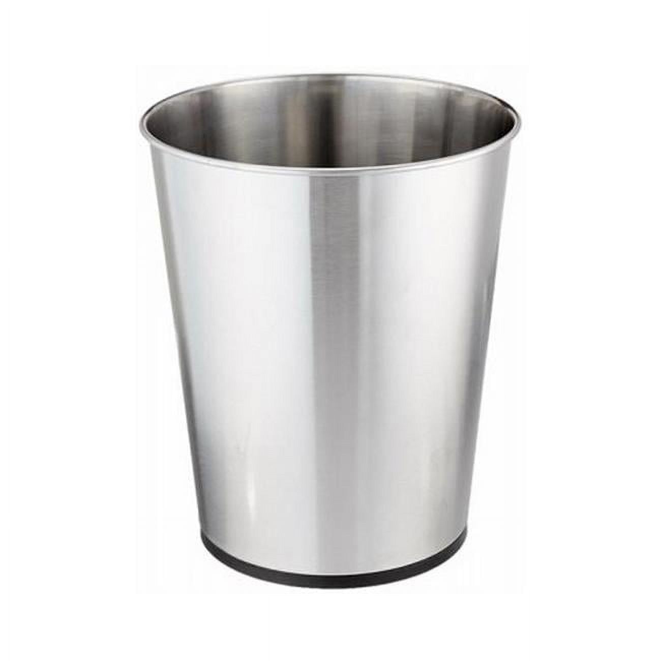 1.3 Gallon Silver Stainless Steel Open Top Trash Can