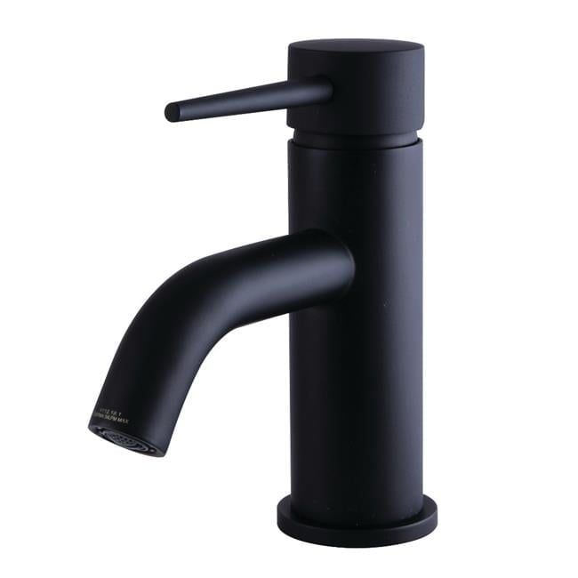 Matte Black Single Handle Brass Bathroom Faucet