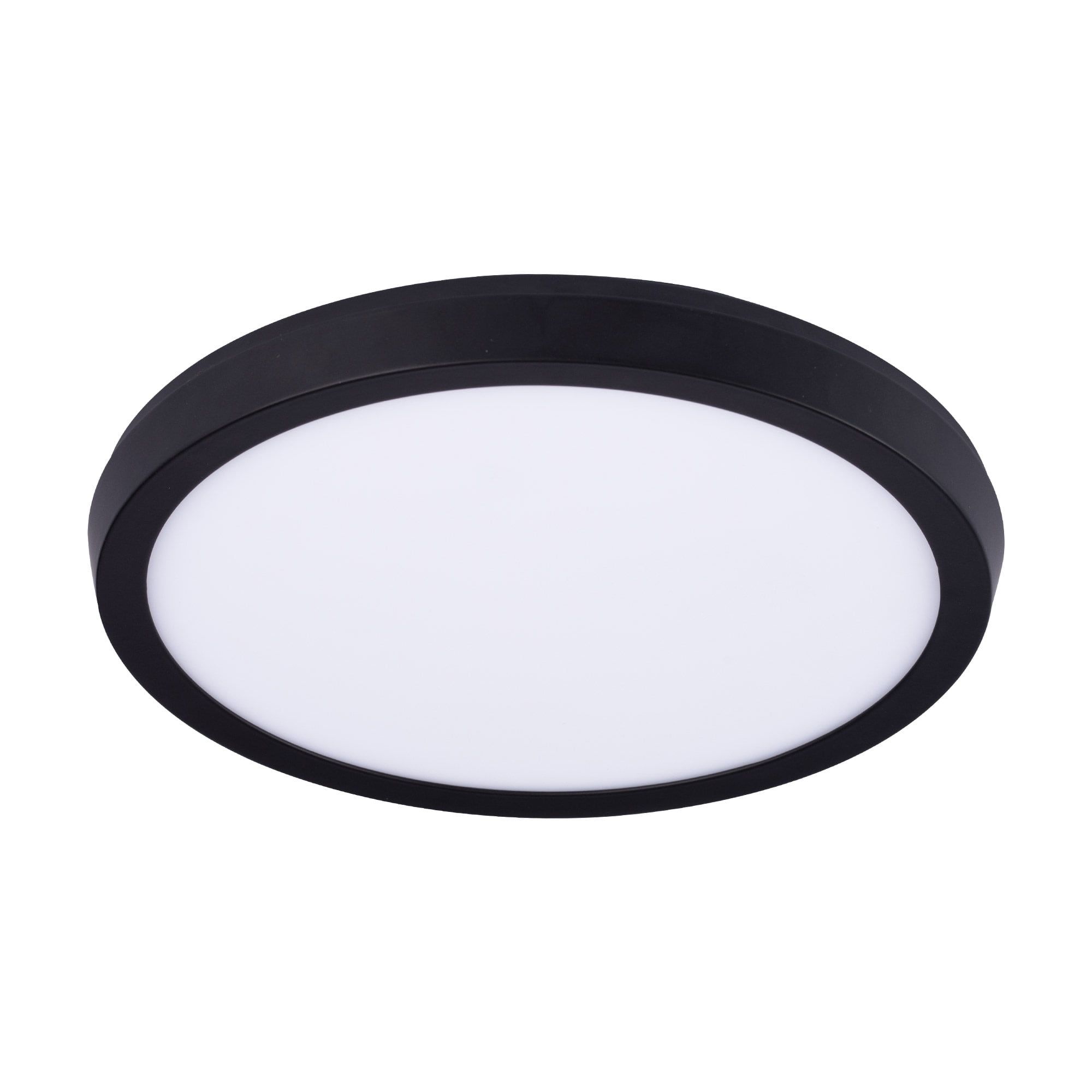 Argo Ultra-Slim Black Aluminum LED Flush Mount