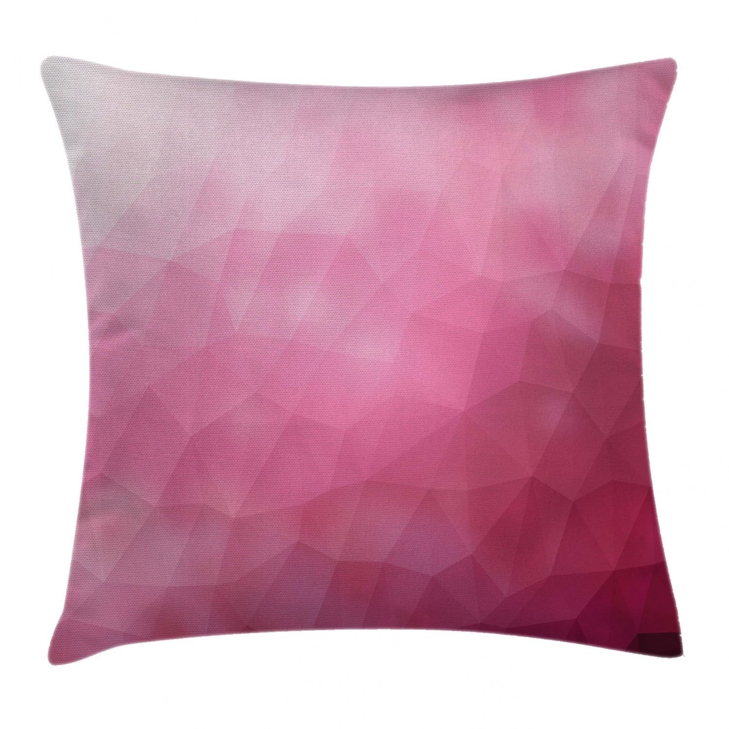 Magenta Fuchsia Gradient Polyester Square Throw Pillow Cover 24"