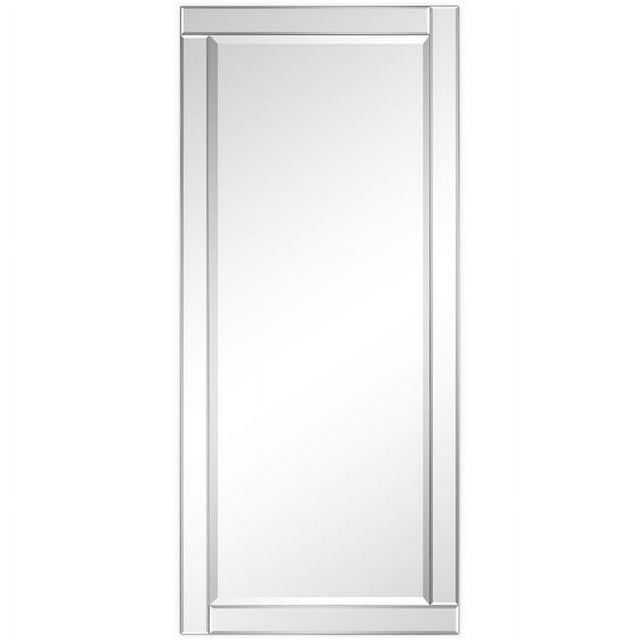 Moderno 24" x 54" Beveled Wood Frame Wall Mirror