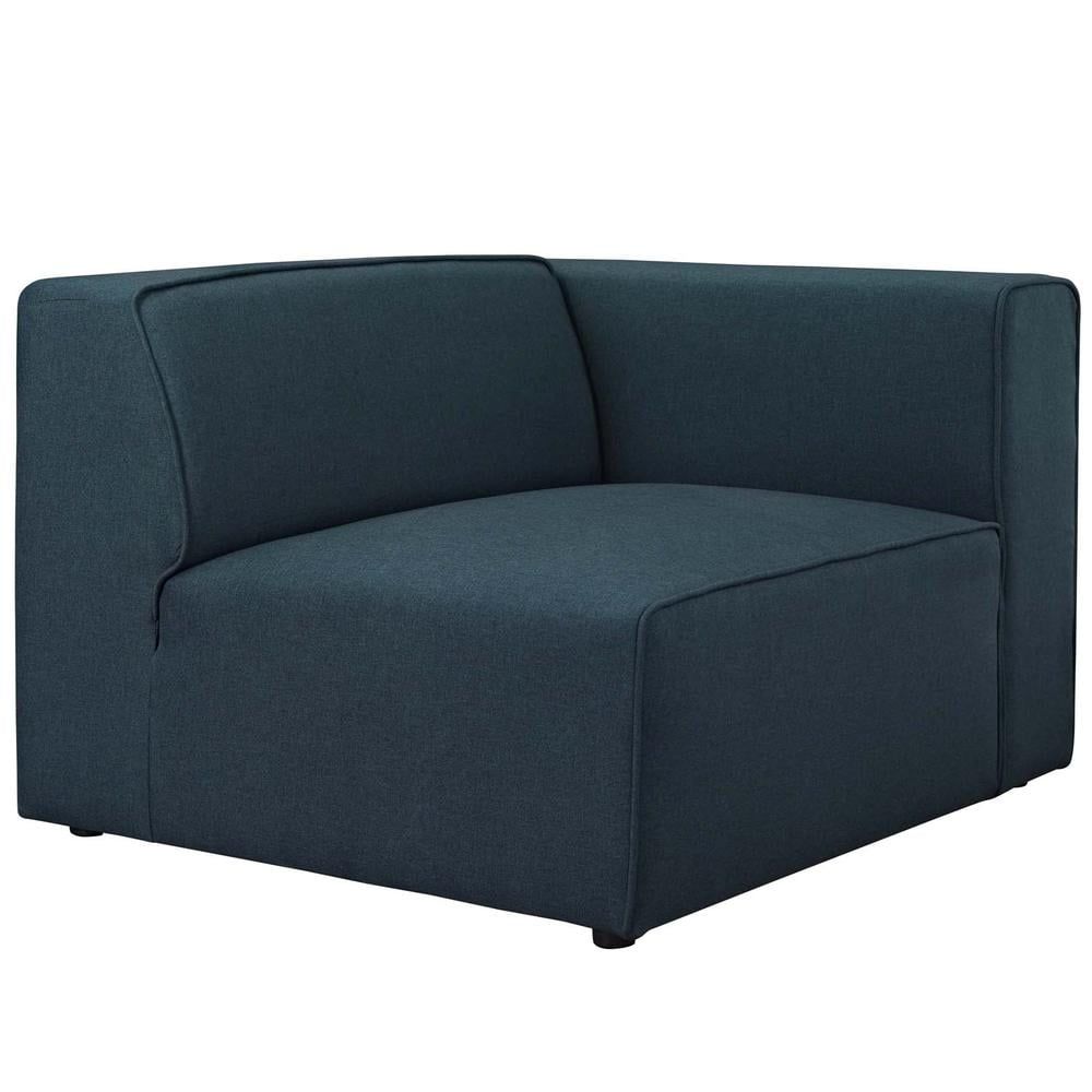 Mingle Contemporary Blue Polyester Right-Facing Sofa Chair