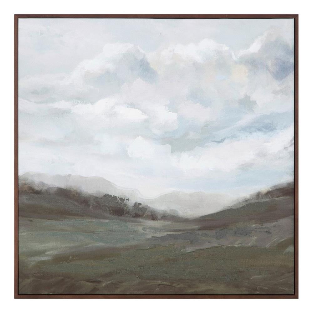 Natural World Landscape Painting on Polyester Canvas with Wood Frame