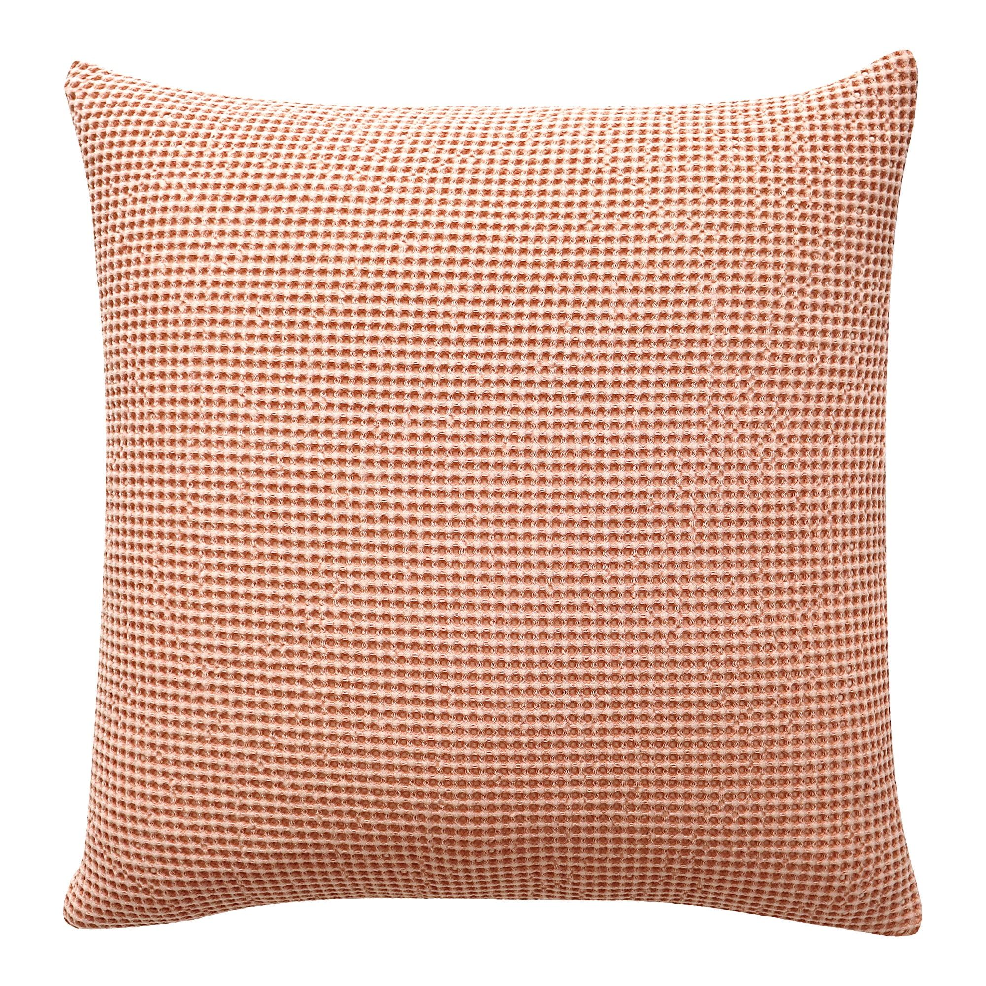 Desert Pink Cotton Transitional Throw Pillow