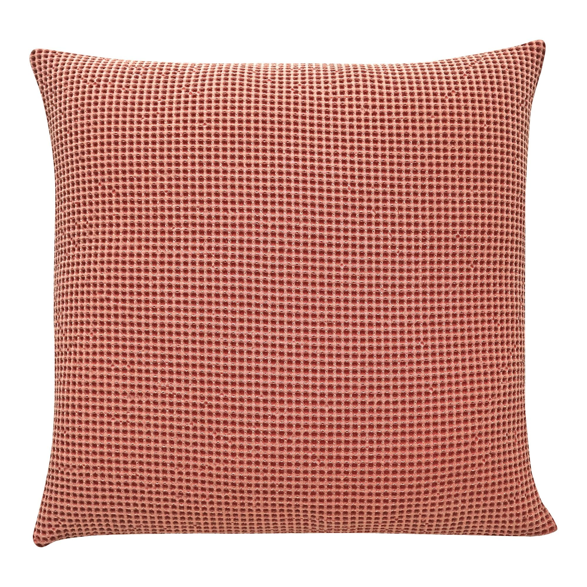 Terra Rose Transitional Cotton Feather Throw Pillow