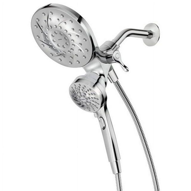 Chrome Wall Mounted Rain Handheld Shower Combo
