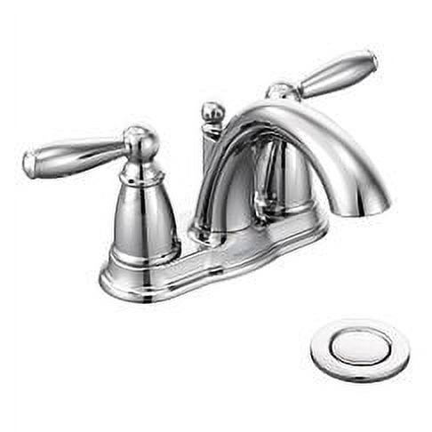 Brantford Polished Chrome Two-Handle 4" Centerset Bathroom Faucet