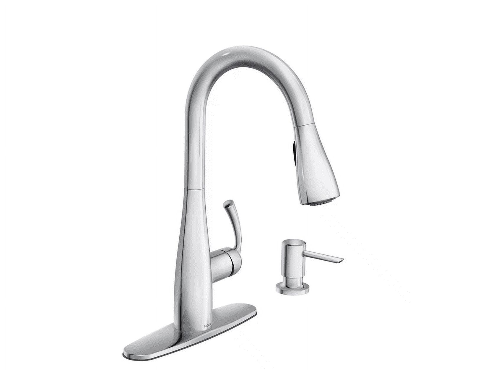 Essie Chrome Pull-Down Sprayer Kitchen Faucet with Reflex