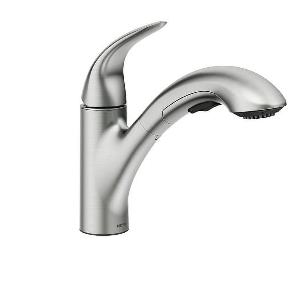 Stainless Steel Single-Handle Pull Out Kitchen Faucet