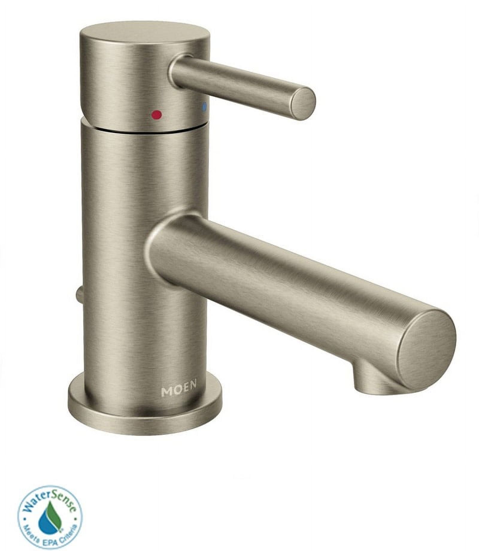 Brushed Nickel Single Lever Handle Lavatory Faucet