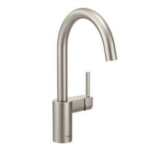 Stainless Steel Modern Kitchen Faucet with Pull-out Spray