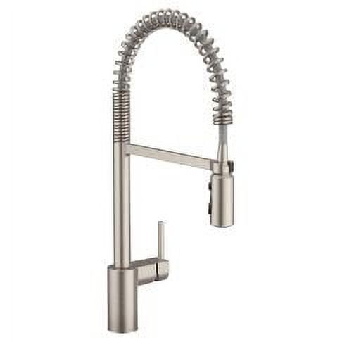 Stainless Steel Modern Pull-Down Kitchen Faucet with Spring Spout