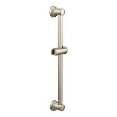 Polished Nickel 30-Inch Adjustable Slide Bar