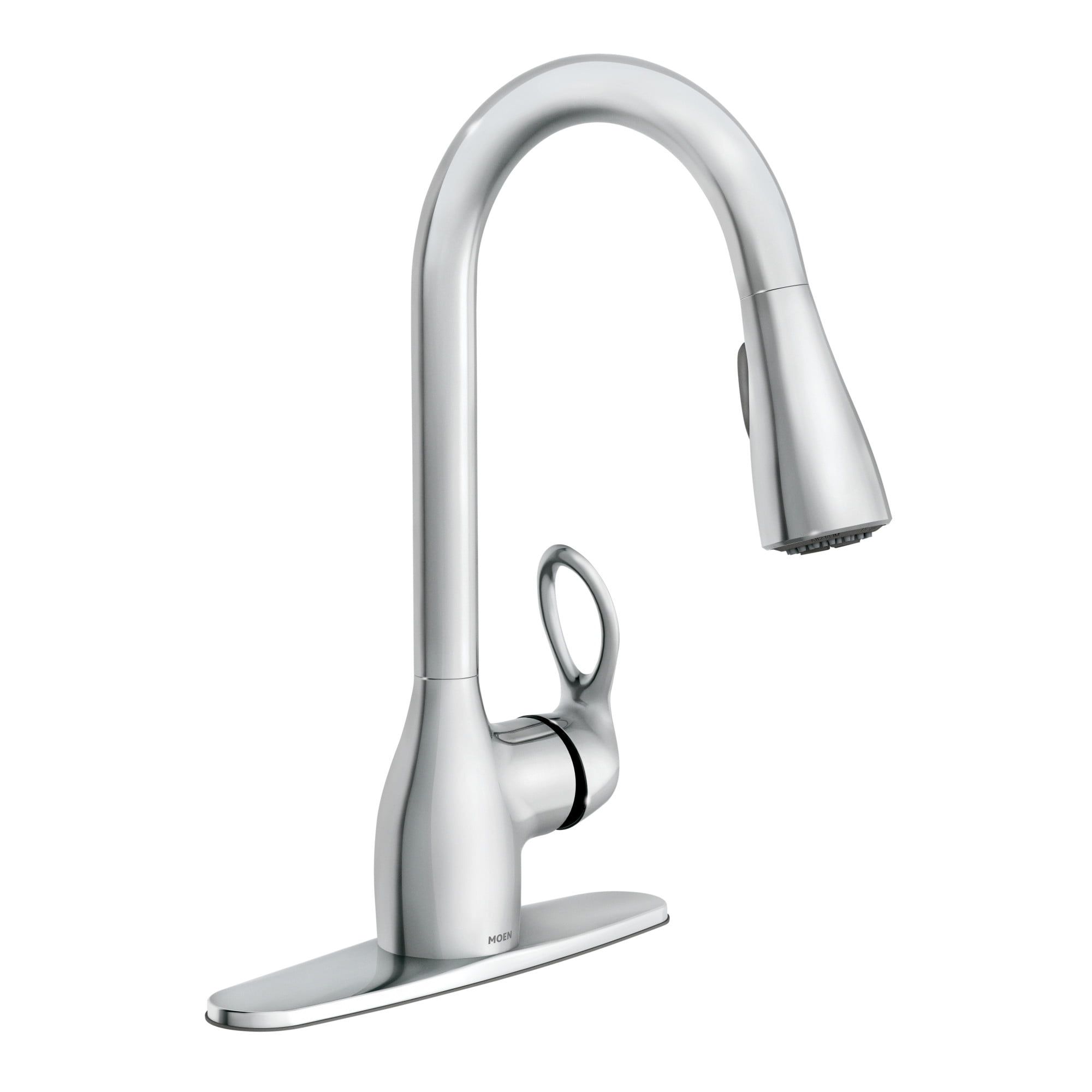 Kleo Chrome Single Handle Pullout Spray Kitchen Faucet