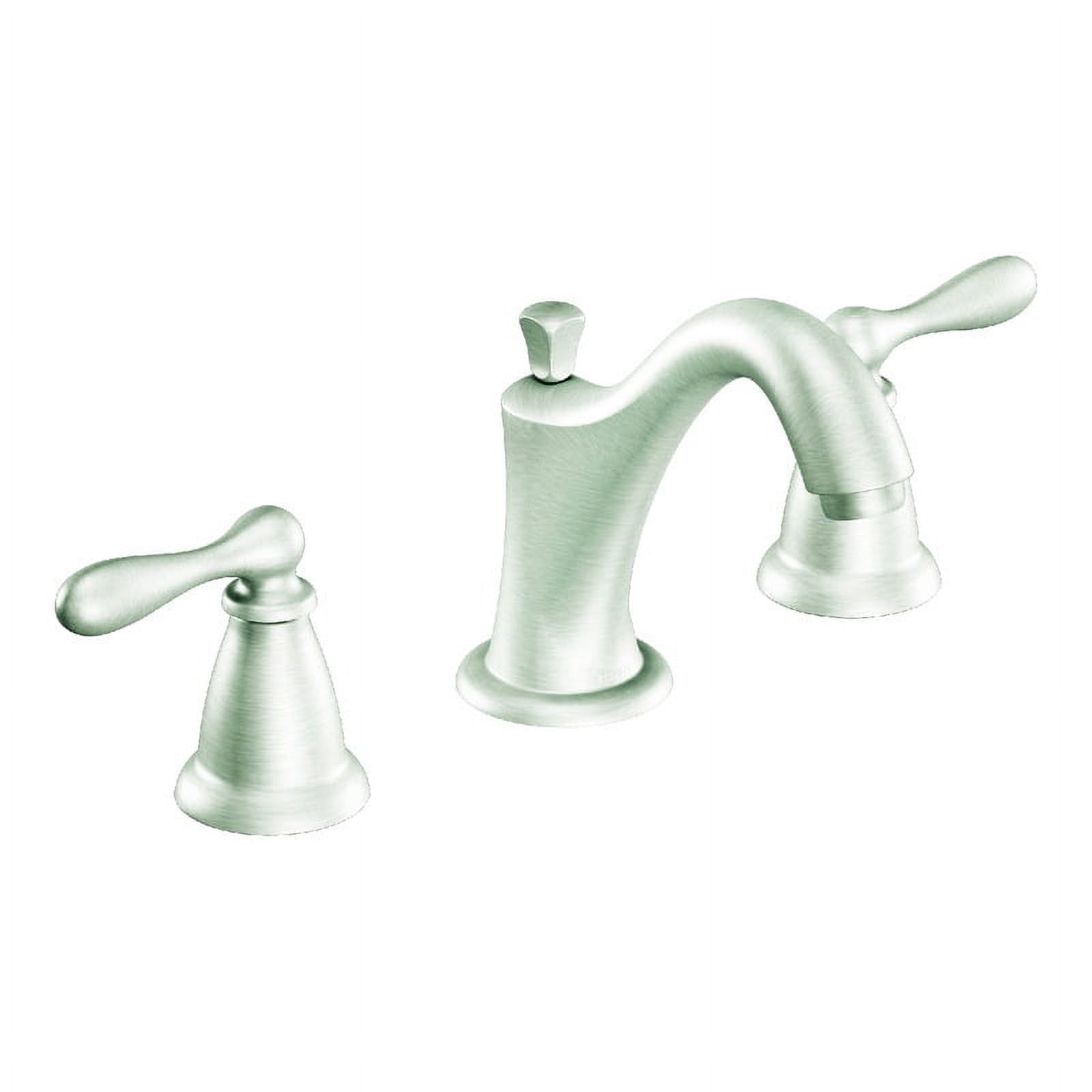 Brushed Nickel Two-Handle High Arc Bathroom Faucet