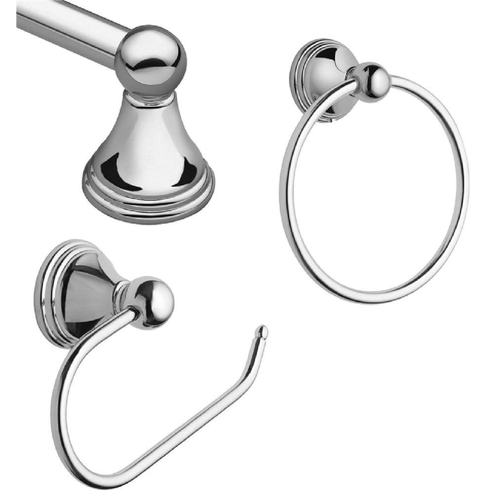 Preston Brushed Nickel 3-Piece Bathroom Hardware Set