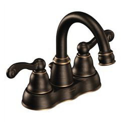 Classic Distressed Bronze Two-Handle Centerset Bathroom Faucet