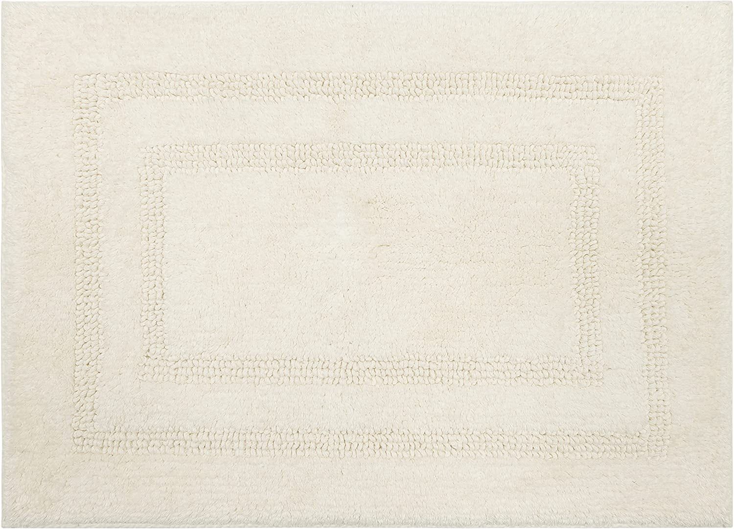 Reversible Natural Cotton Bath Mat 1' 9" x 2' 10"